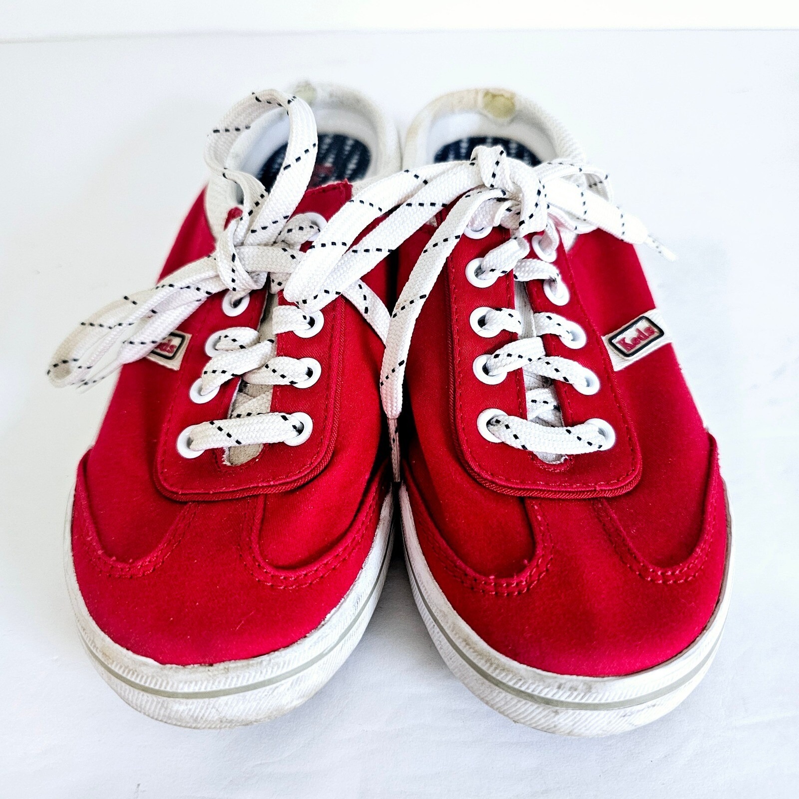 Vintage Keds Red Canvas Mule Sneakers Slip On Sporty Retro Women 6.5 Classic — image 2 of 8